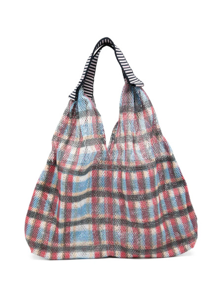  épice Udaipur S Striped-handle Check Shoulder Bag - Red 