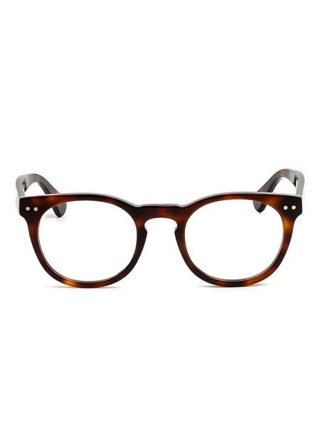  Epos Polluce Round-frame Glasses - Brown 