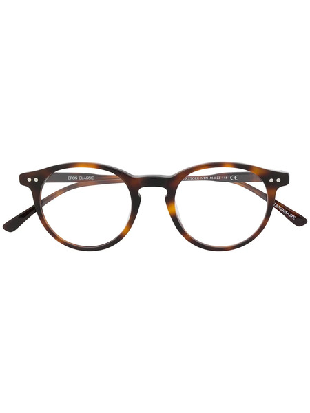  Epos Round Frame Glasses - Brown 