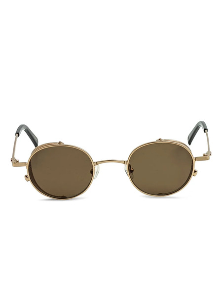  Epos Tarsis Round-frame Metal Sunglasses - Gold 