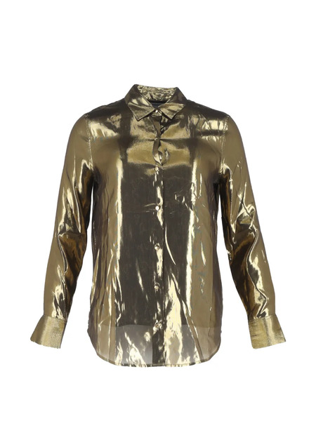  Equipment Button-up Silk Shirt - Gold 