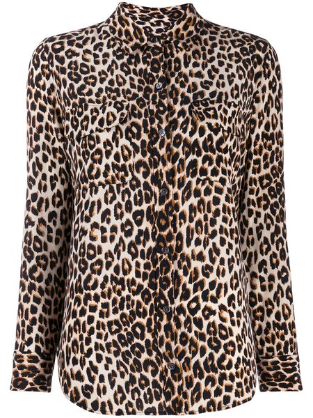  Equipment Signature Slim-fit Shirt - Neutrals 