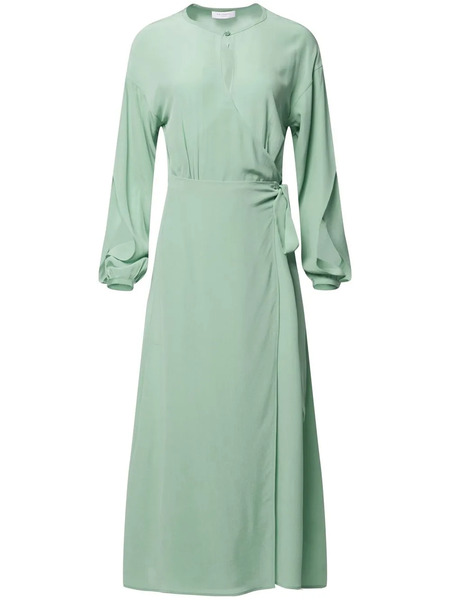  Equipment V-neck Wrap Dress - Green 
