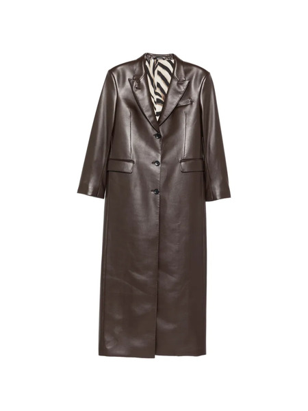  Eraldo Buttoned Coat - Brown 