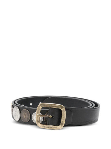  Eraldo Coin-embellished Buckle Belt - Brown 