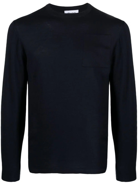  Eraldo Crew-neck Wool-blend Jumper - Blue 