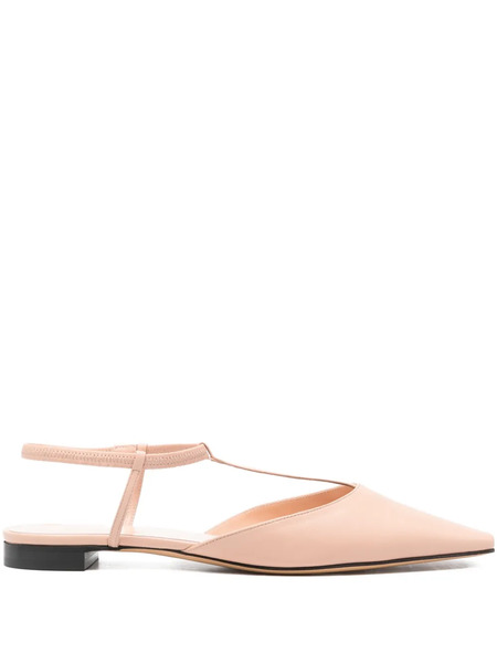  Eraldo Point-toe Flat Pumps - Pink 