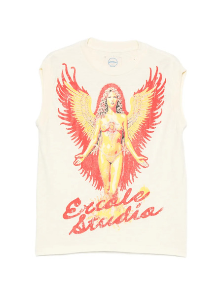  Ercole Studio Graphic-print Tank - Yellow 
