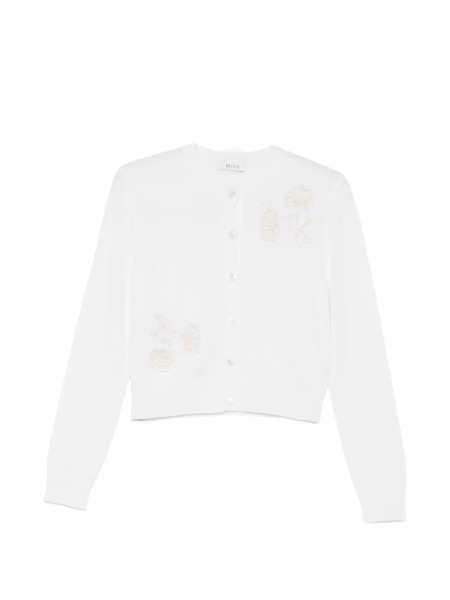  Erdem Appliqué Cardigan - White 