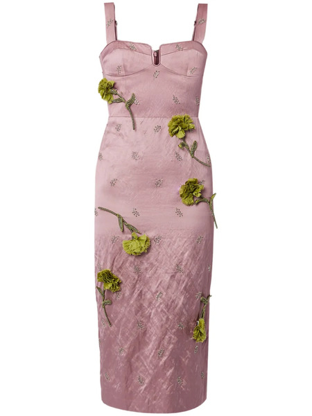  Erdem Bustier-neckline Cocktail Dress - Pink 