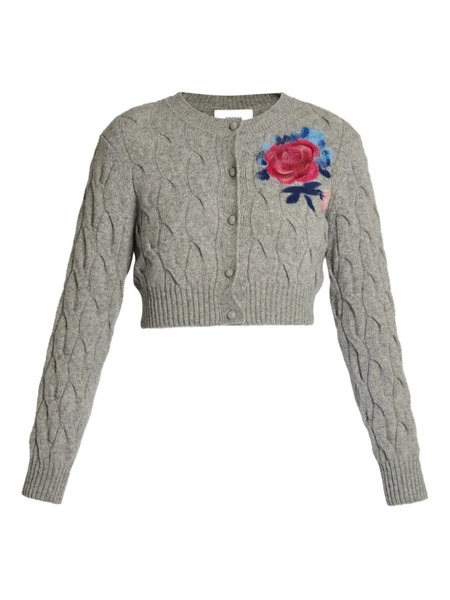  Erdem Cable-knit Cardigan - Grey 