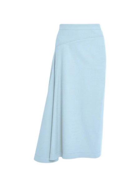  Erdem Draped Midi Skirt - Blue 