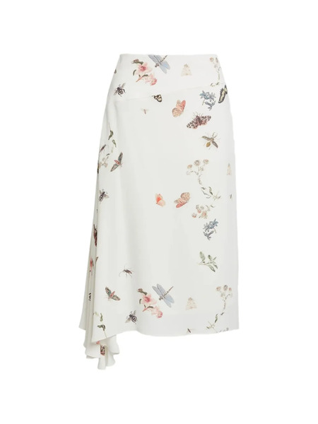  Erdem Draped Midi Skirt - White 