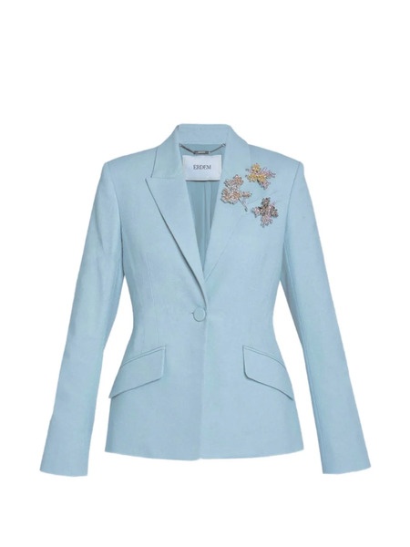 Erdem Embellished Single-breasted Blazer - Blue 