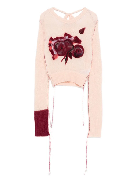  Erdem Floral-embroidered Sweater - Pink 