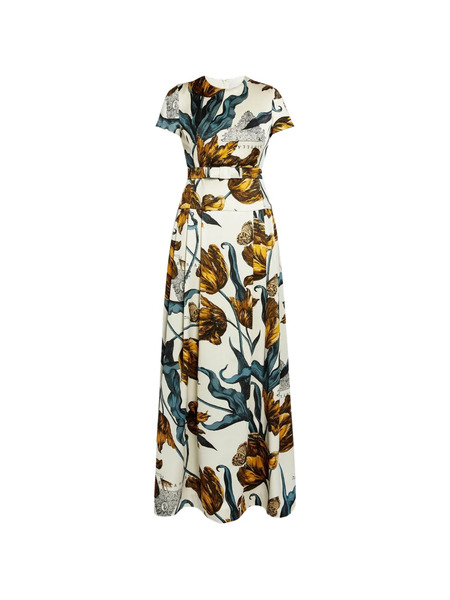  Erdem Floral Print Dress - Neutrals 