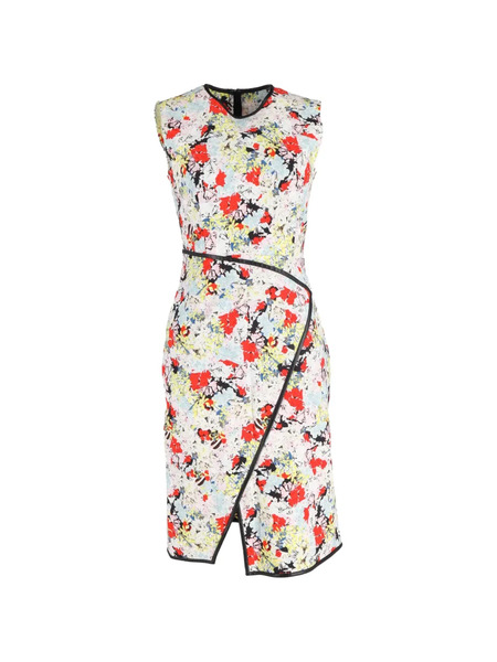  Erdem Josette Floral Print Wrap Dress - White 