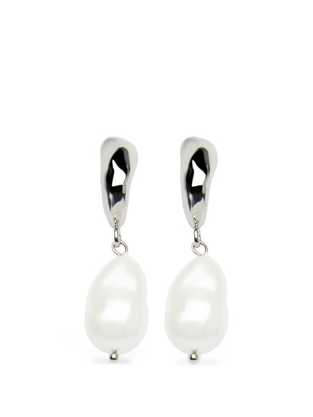  Erdem Pearl-embellishment Earrings - Silver 
