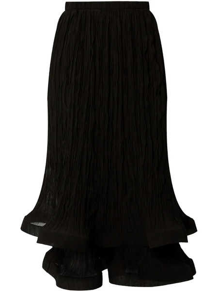  Erdem Pleated Midi Skirt - Black 