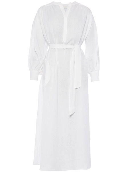  Eres Aimée Linen Maxi Dress - White 