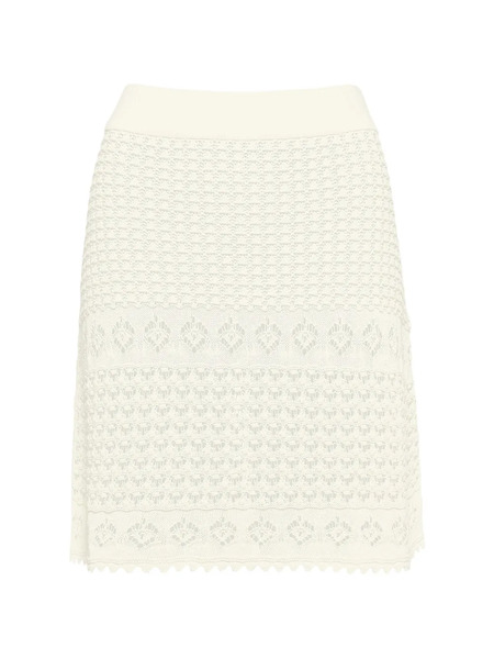  Eres Angela Crocheted Mini Skirt - White 