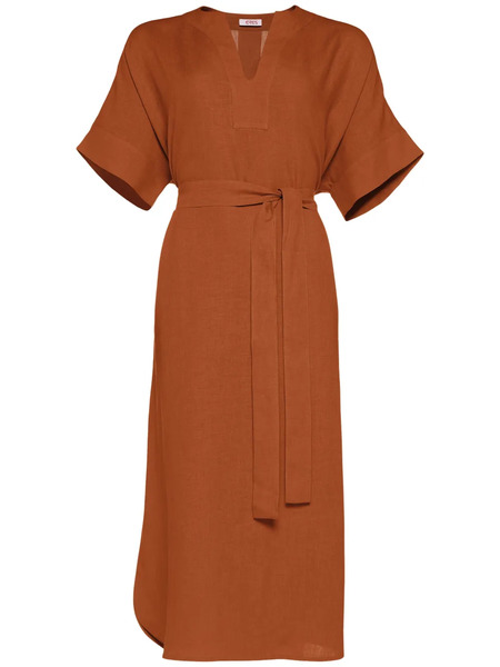  Eres Bibi Midi Dress - Brown 