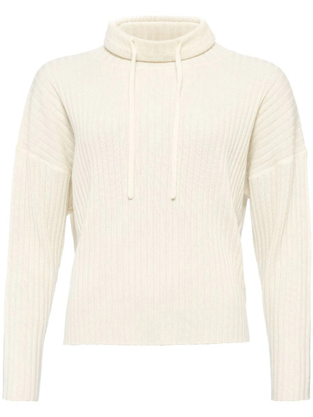  Eres Cajole Ribbed-knit Hoodie - White 