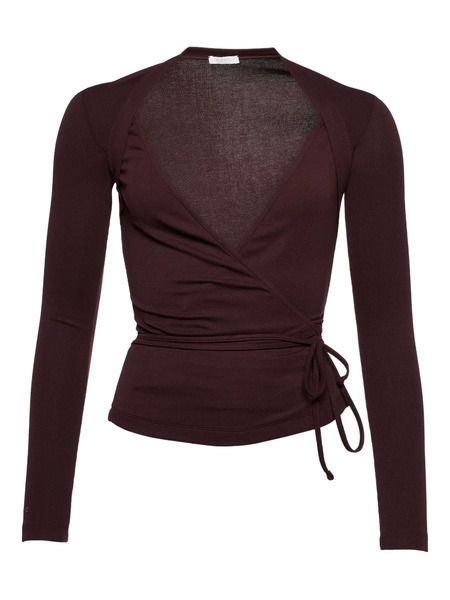  Eres Charlotte Wrap Top - Brown 