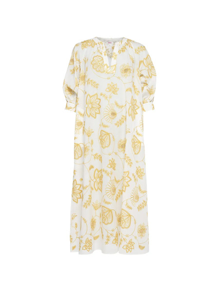  Eres Floral-print Dress - White 