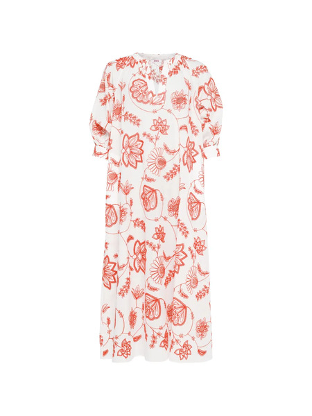  Eres Floral-print Dress - White 