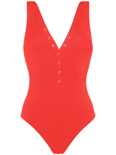  Eres Icône V-neck Swimsuit - Red 