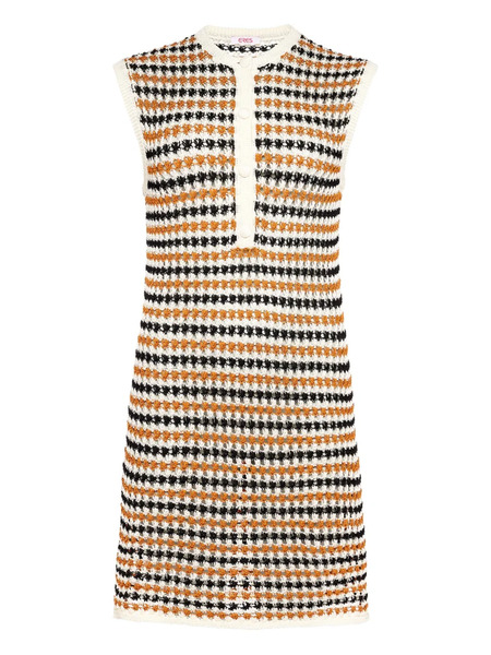  Eres Inedite Striped Knitted Dress - White 