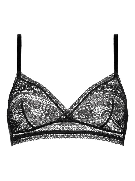  Eres Intriguée Lace Triangle Bra - Black 