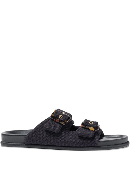  Eres Izia Buckle Slides - Black 
