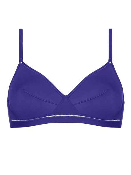  Eres Lydia Soyeuse Wireless Triangle Bra - Purple 