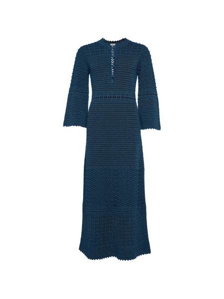  Eres Madone Bell-sleeve Maxi Dress - Blue 