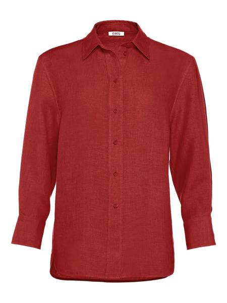  Eres Mignonette Long-sleeve Button-down Shirt - Red 