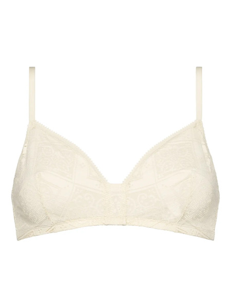  Eres Mosaic Wireless Triangle Bra - White 