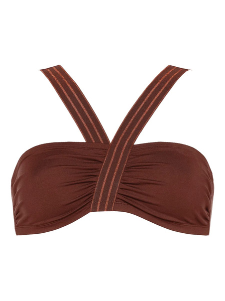  Eres Rendez-vous Ruched Strap Bikini Top - Brown 