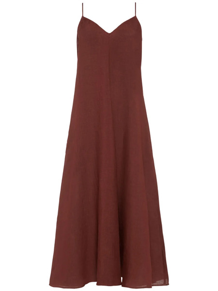  Eres Snob Midi Dress - Brown 