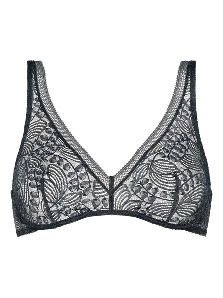  Eres Sucre Underwire Lace Bra - Black 