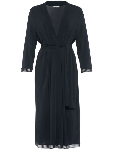  Eres Violette Lace Trim Robe - Blue 