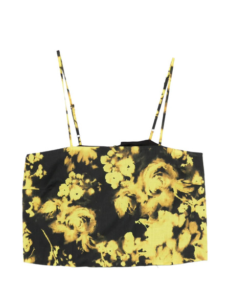  Erika Cavallini Floral-pattern Top - Black 