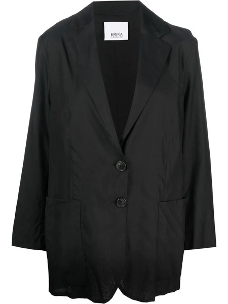  Erika Cavallini Oversized Single-breasted Blazer - Black 