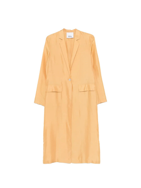  Erika Cavallini Pocket Single-breasted Coat - Orange 
