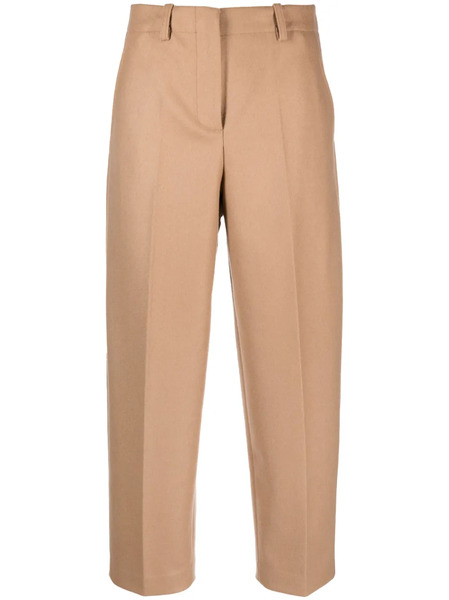  Erika Cavallini Pressed-crease Gabardine Trousers - Neutrals 