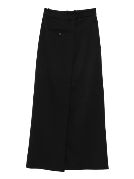  Erika Cavallini Wrap-design Midi Skirt - Black 
