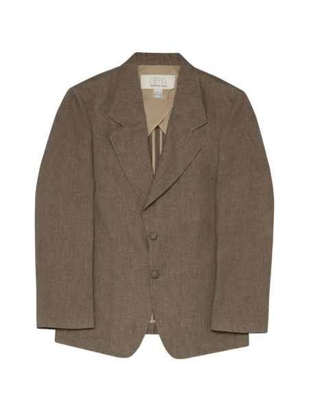  Erl Button Tailored Jacket - Brown 