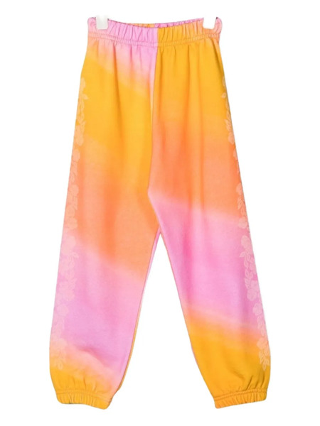  Erl Kids Floral-print Trousers - Orange 
