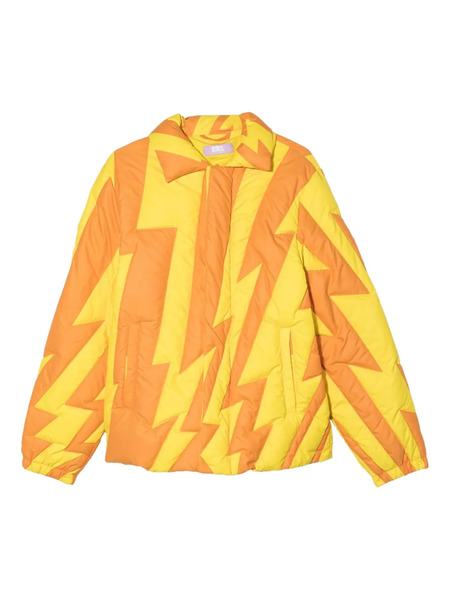  Erl Kids Lightning-bolt Puffer Jacket - Yellow 